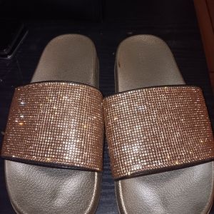 Gold Bling Sandals
